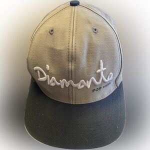 Diamond Supply Co Black Grey Diamante Por Vida Snapback Baseball Hat Adjustable